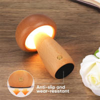 Lámpara De Noche LED INS Con Interruptor Táctil En Madera Estilo Búho Colgante Para Dormitorio Y Habitación De Niños Luz De Mesa Decorativa Para Dormir - details 5