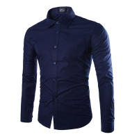 Camisa De Manga Larga Para Hombre En 14 Colores Solidos Estilo Casual Moda Candy Color Para Uso Diario Primavera Y Verano - details 16
