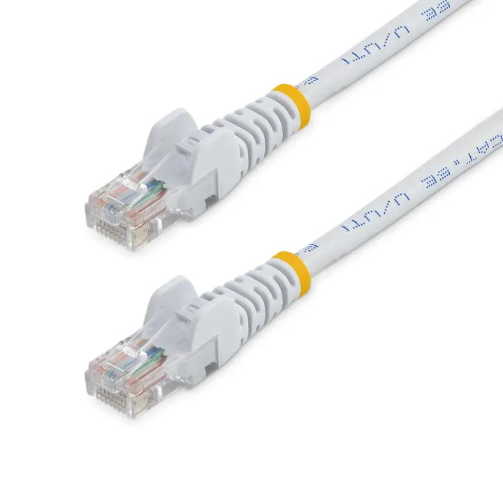 StarTech.com Cable de Red de 5m Blanco Cat5e Ethernet RJ45 sin Enganches, 5 m, Cat5e, U/UTP (UTP), R - 1