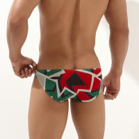 Tanga De Baño Para Hombre Seobean Tres Piezas Ajustable Transpirable Con Estampado De Rayas En Agua Triángulo Bikini De Playa - details 16