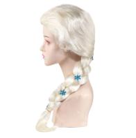 Pelucas De Cosplay Para Niñas Princesa Elsa Disfraz De Reina De Hielo Para Vestir Fiesta De Halloween Carnaval Purim Disfraz De Cabello Elsa - details 3