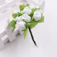 12pcs Bouquet De Flores Artificiales Rosa De Seda De 2cm Para Decoración De Boda DIY Scrapbook Wreath Caja De Regalo Y Artesanía - details 21