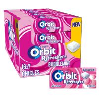 Orbit Refreshers, Chicles Sin Azúcar Bubblemint en Formato Gragea en pack de bolsillo, 16 Paquetes x 7Unidades - details 0