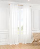 Cortinas Blancas Elegantes Y Transparentes Para Sala De Estar Y Dormitorio Filtración De Luz Suave Con Bolsa De Rodillo Modernas 1pc - details 1