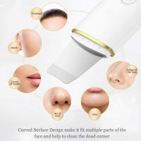 Peladora ultrasónica, equipo de belleza, limpiador de poros, limpiador facial, eliminador de espinillas, espátulaRegalos de cuero - details 1