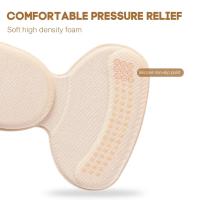 2/6pc Almohadillas De Silicona Para Zapatos Alivio Del Dolor De Talón Y Punta De Pie Protección Antideslizante Para Tacón Alto Insoletas De Medio Tamaño Ajustable Duraderas Y Suaves - details 4