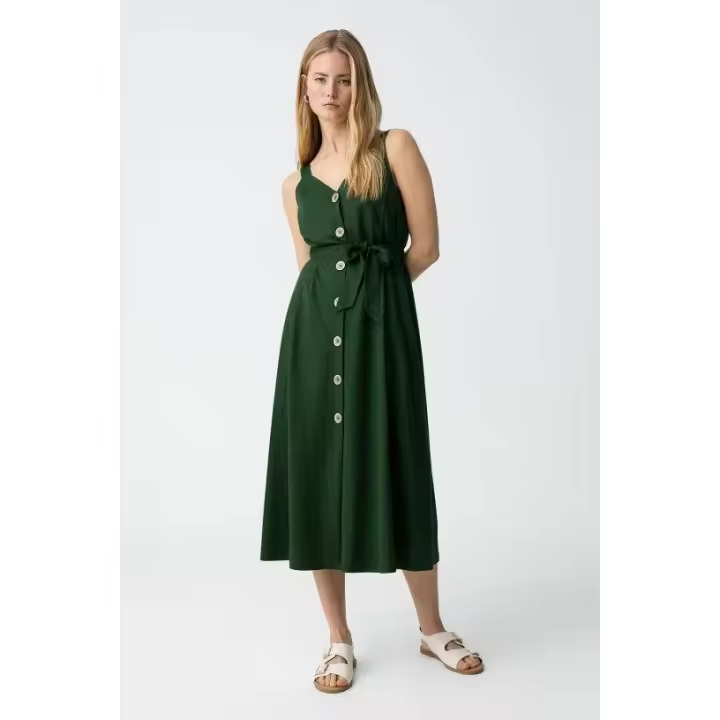 Marcas Mujer Ropa Tiffosi Tiffosi mujer Vestidos y monos  Vestido tiras -Tiffosi-Shara_5 verde - 1