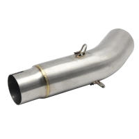 Escape De Motocicleta Muffler Middle Link Connect Pipe Slip on Para Suzuki GSR 750 GSX-S750 2015-2022 Acero Inoxidable Con Killer DB Removible - details 4