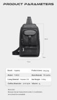 Bolsa De Pecho Tigernu 2022 Nueva Moda Con Diseño Innovador De Cremallera Multi-Bolsillos Impermeable Gran Capacidad Para Viajes - details 7