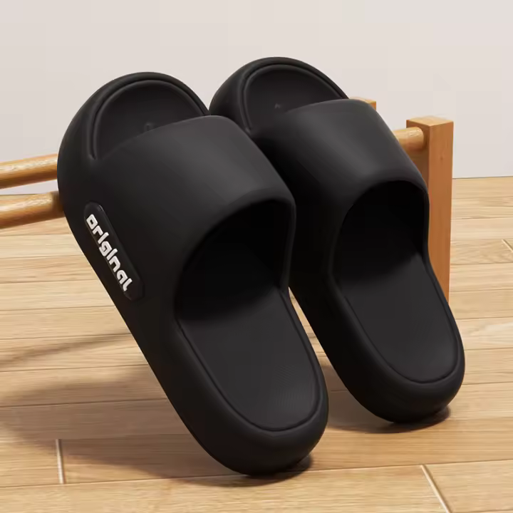 Zapatillas De Plataforma Gruesa Para Mujer EVA No Esmeriladas Antideslizantes Para Playa Cómodas Con Suela Suave Para Interior Estilo Nube - 1