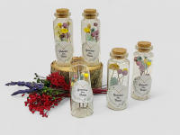 Lote de 10 Marcasitios con flores naturales secas y preservadas - regalos para invitados de boda, aniversarios, bautizos, comuniones: Recuerdo de boda, comunión, bautizo, aniversarios - details 5
