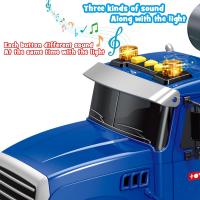 Coche para Niños de 1-3 Años,3-5 Años, Coche Mezclas de Cemento Grande with Luces y Sonidos,Juguetes para Niños Navidad - details 3
