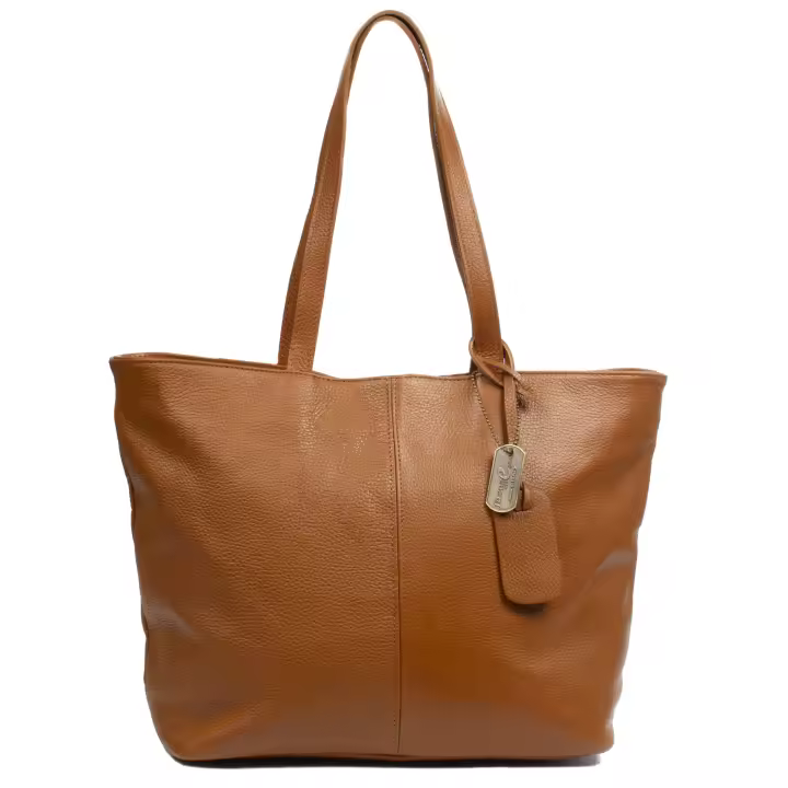 FIRENZE ARTEGIANI Artogne bolso de hombro mujer. Piel auténtica Dollaro. Fabricado en Italia 45x14x30 Cm. - 1