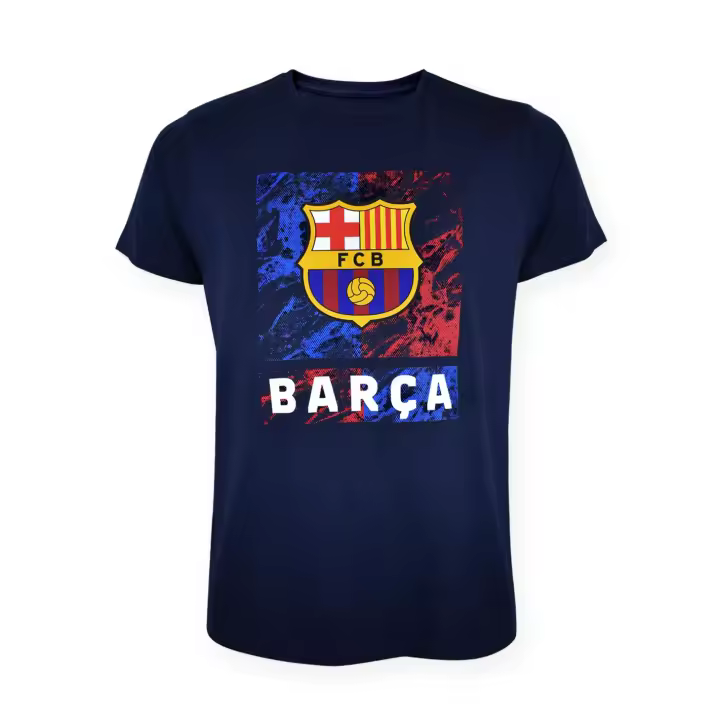 Camiseta FC Barcelona Marble Navy para Adulto - Producto Oficial - 1