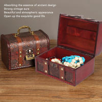 Caja De Tesoro Grande De Madera Vintage Con Cerradura Codificada Para Boda Caja De Almacenamiento Para Joyería De Escritorio - details 11