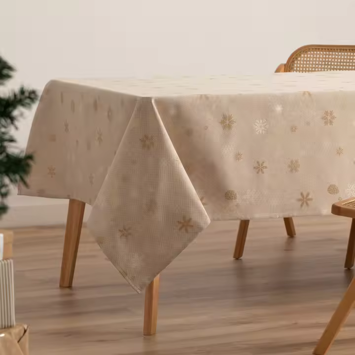 Gamusi Mantel navidad algodón jacquard snowflake FLAKE - 1
