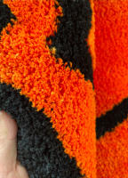 Alfombra Suave De Acrílico Tejida a Mano Diseño Sonriente Torcido Decoración Para Habitación Y Baño Alfombra Fluffy Independiente - details 1