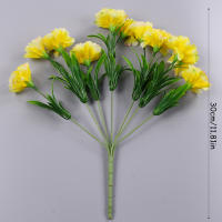 10 Cabezas De Carnaciones Artificiales En Colores Variados Decoración De Hogar Para Bodas Y Festivales Flores De Seda Bellas Y Realistas - details 4