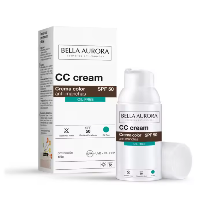 BELLA AURORA CC CREAM OIL FREE CREMA COLOR ANTI-MANCHAS SPF50 30ML - 1