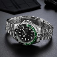 Reloj De Lujo Para Hombre Calidad Superior Reloj De Pulsera De Acero Inoxidable Para Negocios Con Fecha Automática Y Manecillas Luminosas Resistente Al Choque Y Agua Regalo Ideal - details 5