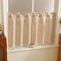 Cortina Corta Bohemia Japonesa 1pc En Poliéster Con Borlas Estilo Rod Pezón Para Ventana Puerta Armario Decoración De Ventanas Y Puertas - details 0