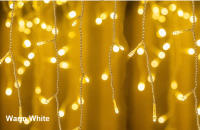 Luces De Ceniza LED 5M Cortina De Navidad Para Fiestas De Cumpleaños Y Bodas Decoración De Jardín Y Calle 110V 220V - details 3