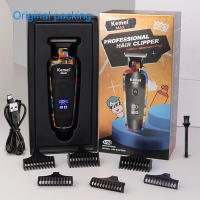 Kemei Afeitadora Eléctrica Para Hombres Trimmer De Pelo Profesional Corte De Barba Máquina De Afeitar Recargable Universal Carbon Steel - details 5