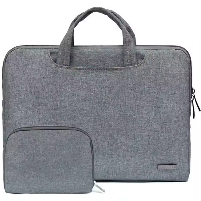 Funda de Lona para portátil de 15,6 pulgadas con Bolsa para guardarse El Cable de Alimentación (Azul) - 1