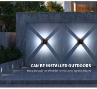 Lámpara De Pared LED Alta Brillo 4W 5W 6W 8W 12W AC85-265V Blanco Frío Blanco Cálido Blanco Neutro Material ABS Exterior Para Hogar - details 2