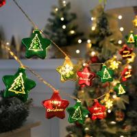 Luces Decorativas De Navidad Cadena De Bolas Y Estrellas Guirnalda Eléctrica Para Árbol De Navidad Decoración De Año Nuevo Para El Hogar - details 2