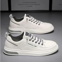 Zapatos De Cuero Para Hombre Casual Impermeables Vulcanizados Cómodos Talla Grande 39-44 Zapatos De Primavera Ajuste True to Size - details 4