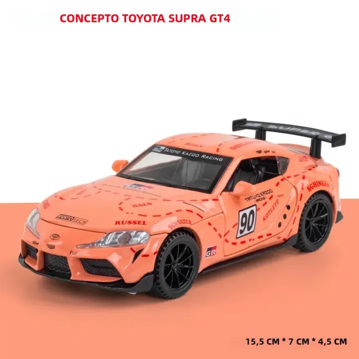 Modelo De Coche De Carreras Diecast Maisto TOYOTA SUPRA GT4 a Escala 1/32 Metal Simulación Con Luz Y Sonido Regalo Para Niños - 1