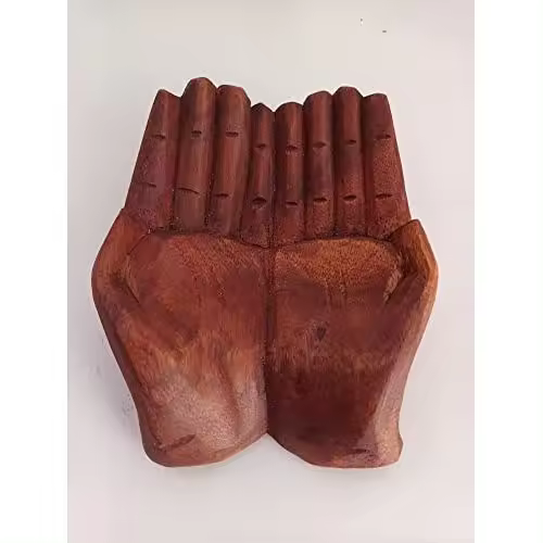 Vaciabolsillos multiusos color madera. ideal para decoración. depositar llaves. tarjetero. - 1