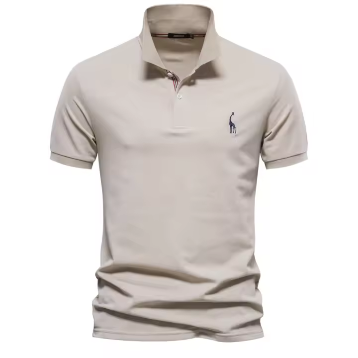 Camisas Polo De Algodón Para Hombre AIOPESON Estilo Casual Manga Corta Solida Nuevo Ropa De Verano Antipelusa - 1