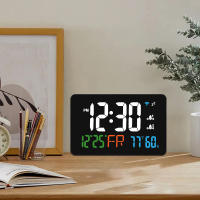 Reloj De Despertar Inteligente Con Estación De Meteorología Termómetro Y Higrómetro Tuya WiFi Compatible Con Smart Life Para El Hogar - details 6