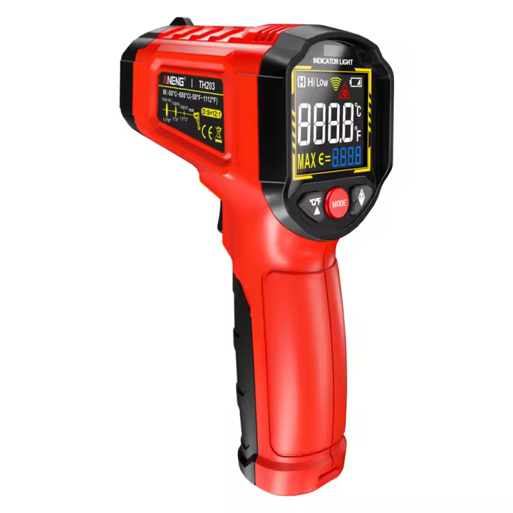 ANENG TH203 Termómetro Infrarrojo Industrial Inteligente Pantalla VA Color Inverso Medición De Temperatura -50~600℃ Herramienta De Prueba - 1