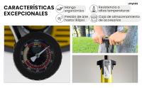 UNYCOS Bomba de Aire con Manómetro para Válvulas Presta y Schrader (160 PSI/11 Bar) Inflador de Pie Portátil para Neumáticos, Balones y Juegos Inflables - details 4