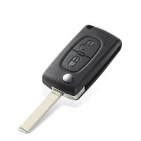 Banner - Carcasa mando llave de coche 2 botones compatible con citroen y peugeot negro
