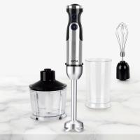 Batidora de mano Jocca con potencia de 1200W, 6 velocidades, modo turbo, sistema Simple-Click y cuatro cuchillas de acero inoxidable. Incluye vaso medidor, varillas batidoras y picadora. - details 1