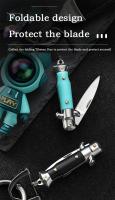 Cuchillo Portátil Plegable Mini Multifuncional Para Llavero Colgante De Camping Y Exterior Pequeño Herramienta Cutter Abrebotellas De Acero Inoxidable Para Manualidades - details 1