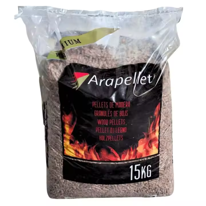 POBALLE S.A. Saco Pellet de Madera para Calderas y Estufas de Pellet | 1 Saco de 15Kg Pellet de Madera - 1
