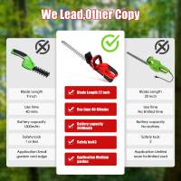 21V  Cordless Electric Hedge Trimmer 22 Inch 15000 RPM Lawn Mower Garden Landscaping Hedge Prunning Tool For Makita 21V Battery - details 4