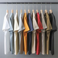 Camiseta De Algodón 100% De 220 Gsm Para Hombre Estilo Clásico Y Hip Hop Veraniega Manga Corta Oversized Para El Día - details 3
