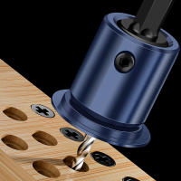 1Pc Herramienta De Carpintería Con Punta De Carburo Y Perforador Taperado Con Parada De Profundidad Ajustable Para Manija Hexagonal - details 1
