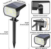 Luces Solares Swiatla Para Exterior IP68 56 LED 3 Modos De Iluminación Energía Solar Para Jardín Patio Iluminación Solar Autónoma - details 4