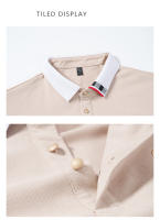 Camisa Polo Casual Para Hombres Verano 2024 Algodón Puro Manga Corta Cuello Redondo Botones Transpirable Top Masculino - details 23