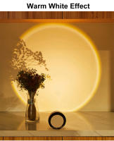 Lámpara De Noche Inalámbrica Proyector De Atardecer Luz LED Para Decoración De Hogar Cocina Armario Dormitorio Iluminación Redonda Con Batería Incluida - details 13