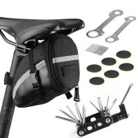 Kit De Herramientas De Reparación Para Bicicleta 16 En 1 Bolsa De Sillín Multifuncional Para Ciclismo Bolsa De Asiento De Bicicleta - details 0
