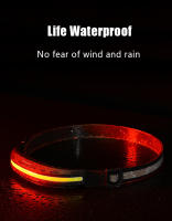 Lámpara Frontal COB LX300 Para Correr Luz Roja Y Blanca LED Recargable Por USB C Luz De Trabajo Para Senderismo Pesca Camping - details 14