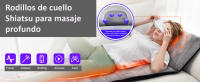 Eco-De Colchoneta de Masaje de Cuerpo Completo con 8 Motores Vibradores y Calor Lumbar | Colchon Masajeador de Espalda y Cuello con Almohada de Masaje Shiatsu, 15 Modos de Masaje - details 1
